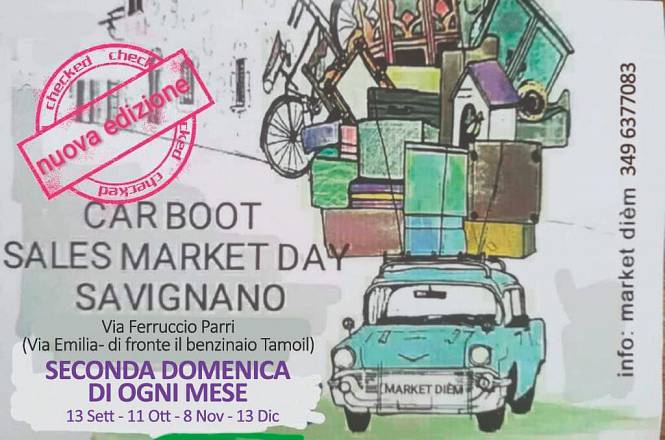 Carboot sales market day savignano